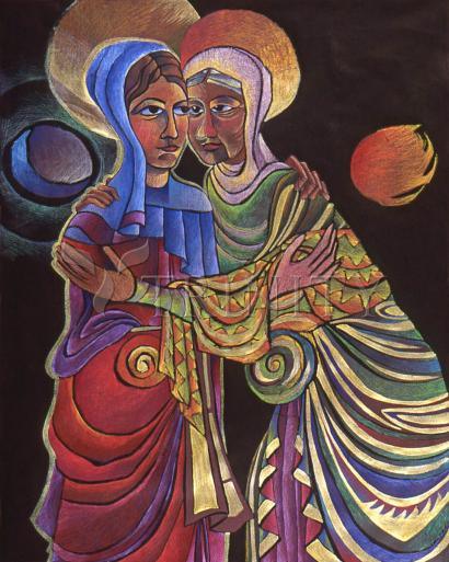 Canvas Print - Visitation Sun and Moon by Br. Mickey McGrath, OSFS - Trinity Stores