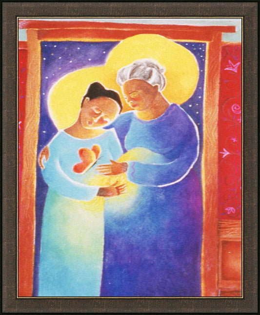 Wall Frame Espresso - Visitation - Doorway by M. McGrath