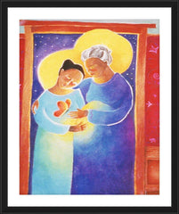 Wall Frame Black - Visitation - Doorway by M. McGrath