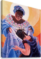 Canvas Print - St. Veronica Wipes the Face of Jesus: 6th Station by M. McGrath