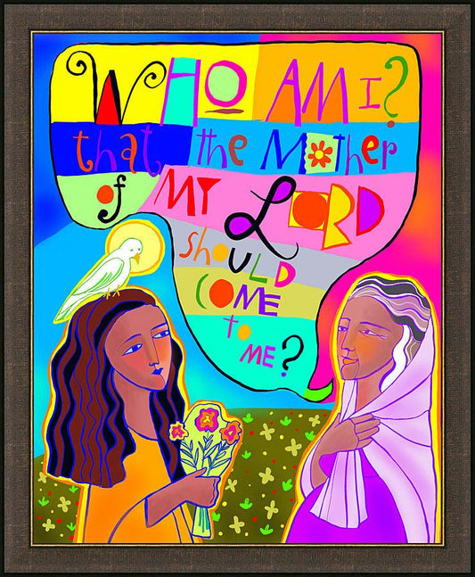 Wall Frame Espresso - Visitation - Who Am I? by M. McGrath