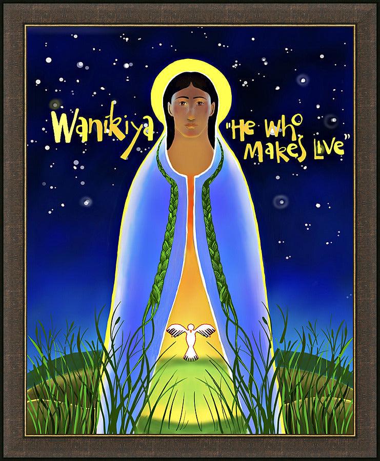 Wall Frame Espresso - Wanikiya Jesus by M. McGrath