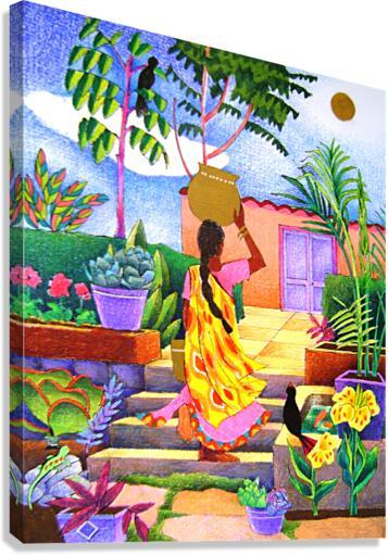 Canvas Print - Woman at the Well by Br. Mickey McGrath, OSFS - Trinity Stores