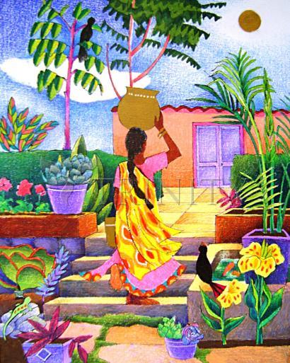 Metal Print - Woman at the Well by Br. Mickey McGrath, OSFS - Trinity Stores