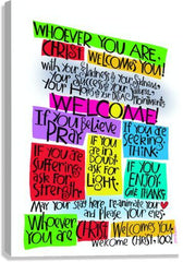 Canvas Print - Welcome Prayer by M. McGrath