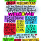 Wall Frame Black, Matted - Welcome Prayer by M. McGrath