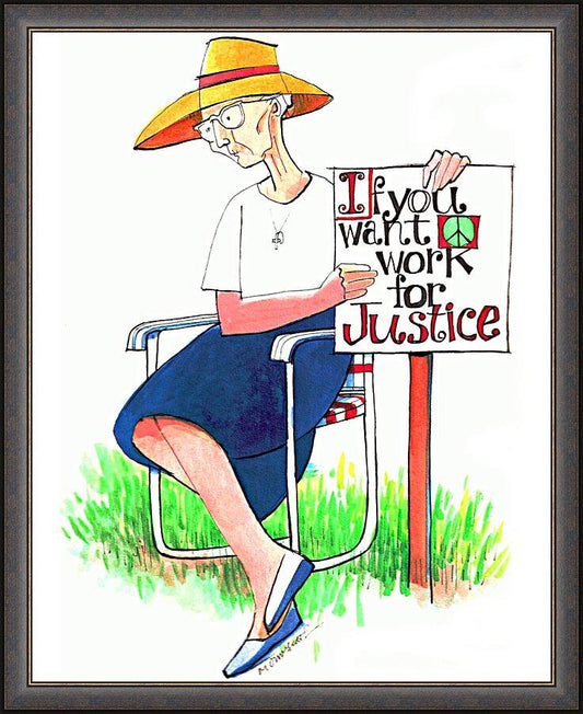 Wall Frame Espresso - Work for Justice by M. McGrath