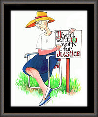 Wall Frame Espresso - Work for Justice by M. McGrath