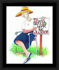 Wall Frame Black - Work for Justice by M. McGrath