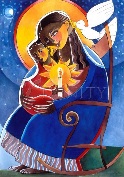 Wall Frame Espresso - Mary, Seat of Wisdom by M. McGrath – Trinity