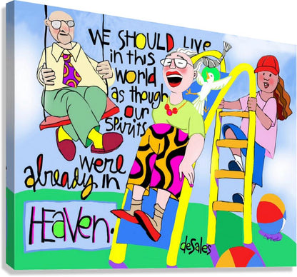 We Should Live In This World - Canvas Print