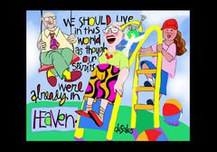 Holy Card - We Should Live In This World by M. McGrath