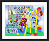 Wall Frame Black, Matted - We Should Live In This World by M. McGrath