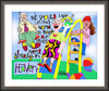 Wall Frame Espresso, Matted - We Should Live In This World by M. McGrath