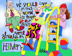 Metal Print - We Should Live In This World by M. McGrath