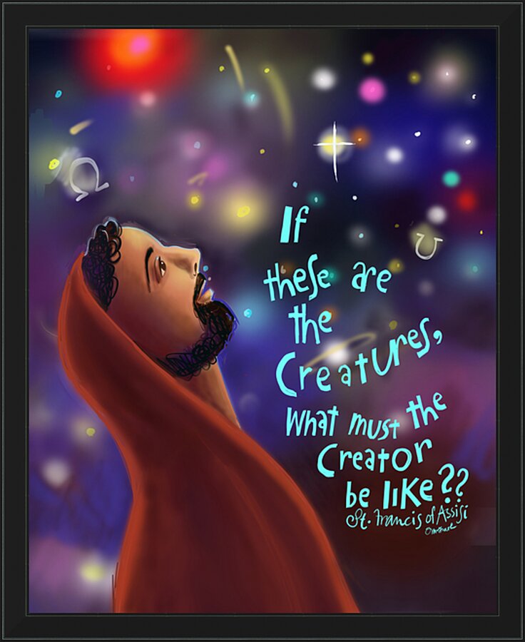 Wall Frame Black - What Must the Creator be Like by M. McGrath