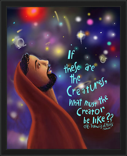 Wall Frame Black - What Must the Creator be Like by M. McGrath