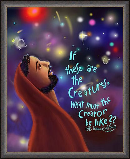 Wall Frame Espresso - What Must the Creator be Like by M. McGrath