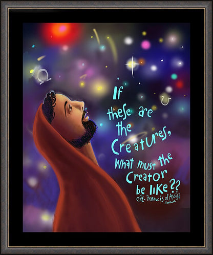 Wall Frame Espresso - What Must the Creator be Like by M. McGrath