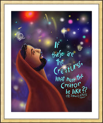 Wall Frame Gold - What Must the Creator be Like by M. McGrath