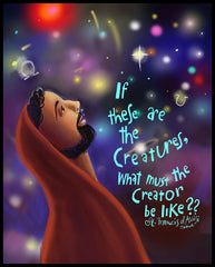 Wood Plaque - What Must the Creator be Like by M. McGrath