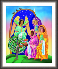 Wall Frame Espresso - Women at the Tomb by M. McGrath