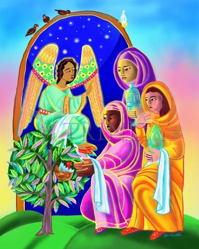 Canvas Print - Women at the Tomb by Br. Mickey McGrath, OSFS - Trinity Stores