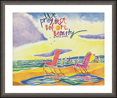 Wall Frame Espresso - We Pray Best Before Beauty by M. McGrath