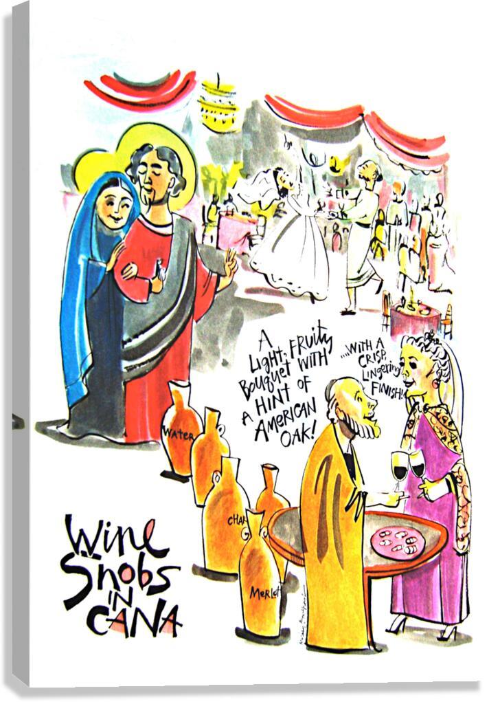 Canvas Print - Wine Snobs in Cana by Br. Mickey McGrath, OSFS - Trinity Stores