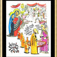 Wall Frame Gold, Matted - Wine Snobs in Cana by Br. Mickey McGrath, OSFS - Trinity Stores