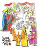 Acrylic Print - Wine Snobs in Cana by Br. Mickey McGrath, OSFS - Trinity Stores
