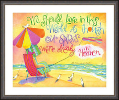 Wall Frame Espresso - We Should Live In This World by M. McGrath