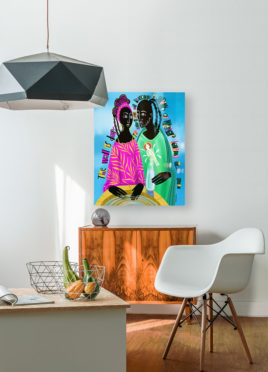 Women At The Well - Acrylic Print