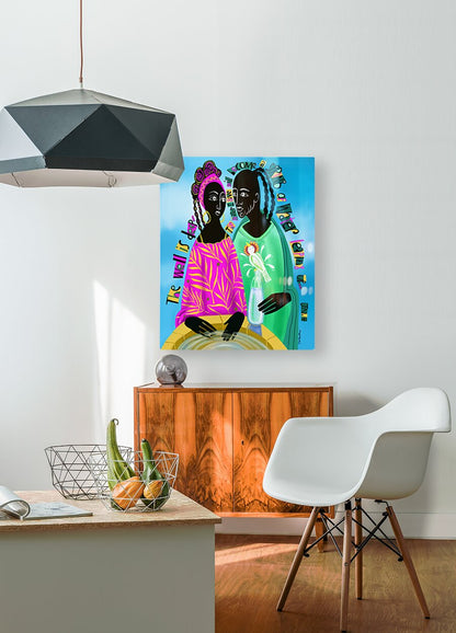 Women At The Well - Acrylic Print