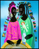 Women At The Well - Wood Plaque