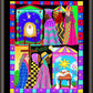 Wall Frame Espresso - Three Wise Women and Three Wise Men by M. McGrath