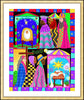 Wall Frame Gold, Matted - Three Wise Women and Three Wise Men by M. McGrath