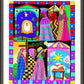 Wall Frame Espresso, Matted - Three Wise Women and Three Wise Men by M. McGrath
