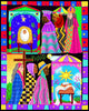 Three Wise Women and Three Wise Men - Wood Plaque