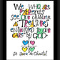 Wall Frame Black, Matted - We Who Are Parents by M. McGrath