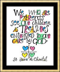 Wall Frame Gold - We Who Are Parents by M. McGrath