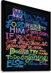 Canvas Print - When You Come Before the Lord by M. McGrath