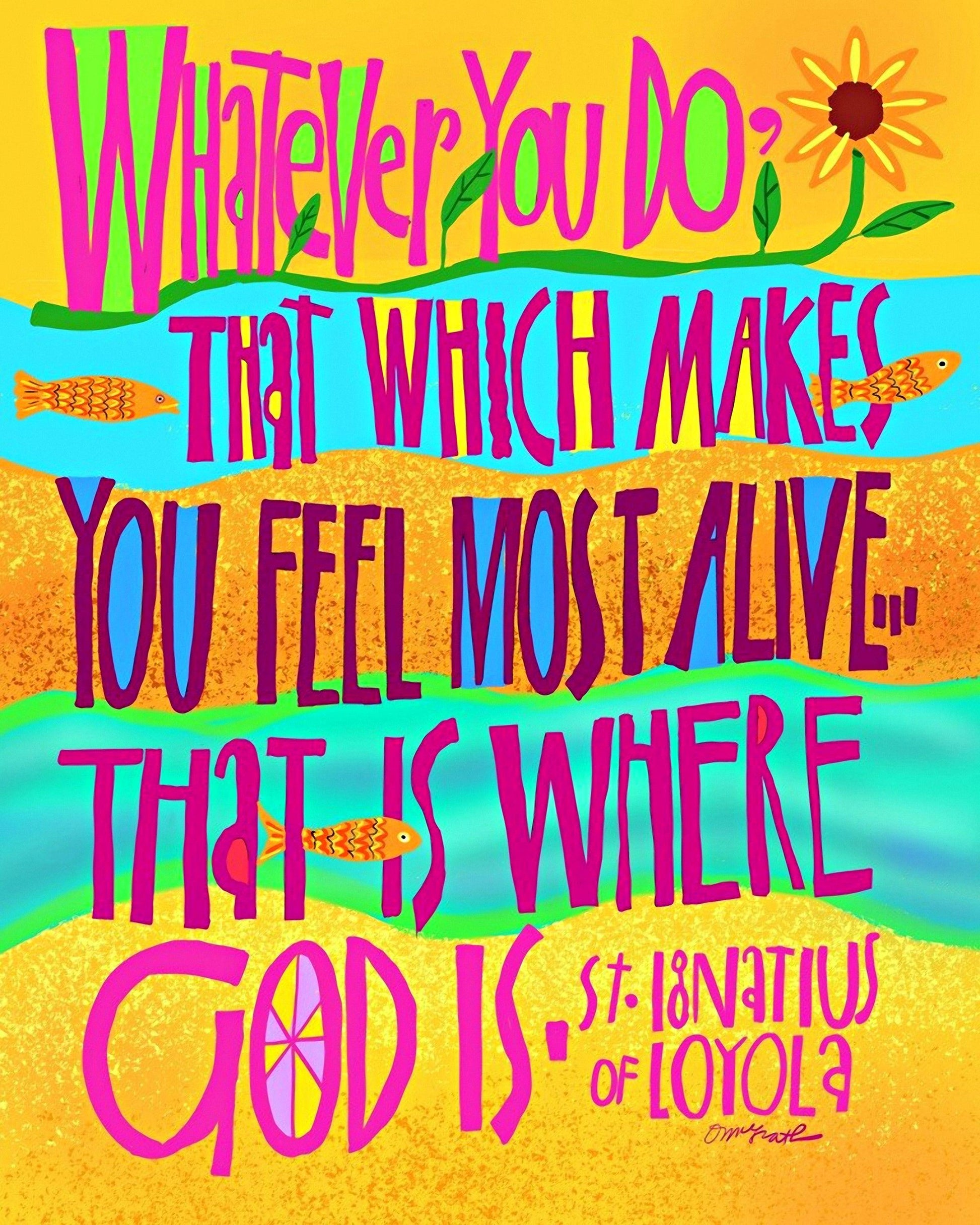 St. Ignatius Loyola Quote - Giclee Print