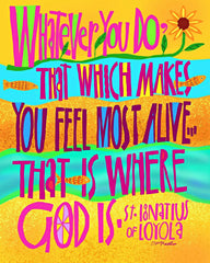 Metal Print - St. Ignatius Loyola Quote by M. McGrath