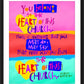 Wall Frame Black, Matted - You Belong to the Heart of this Church by M. McGrath