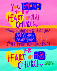 Metal Print - You Belong to the Heart of this Church by M. McGrath