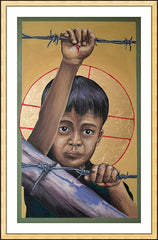 Wall Frame Gold - Christ the Dreamer by M. Reyes