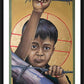 Wall Frame Black, Matted - Christ the Dreamer by Fr. Michael Reyes, OFM - Trinity Stores