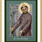 Wall Frame Gold, Matted - St. Francis, Le Fou de Dieu by M. Reyes