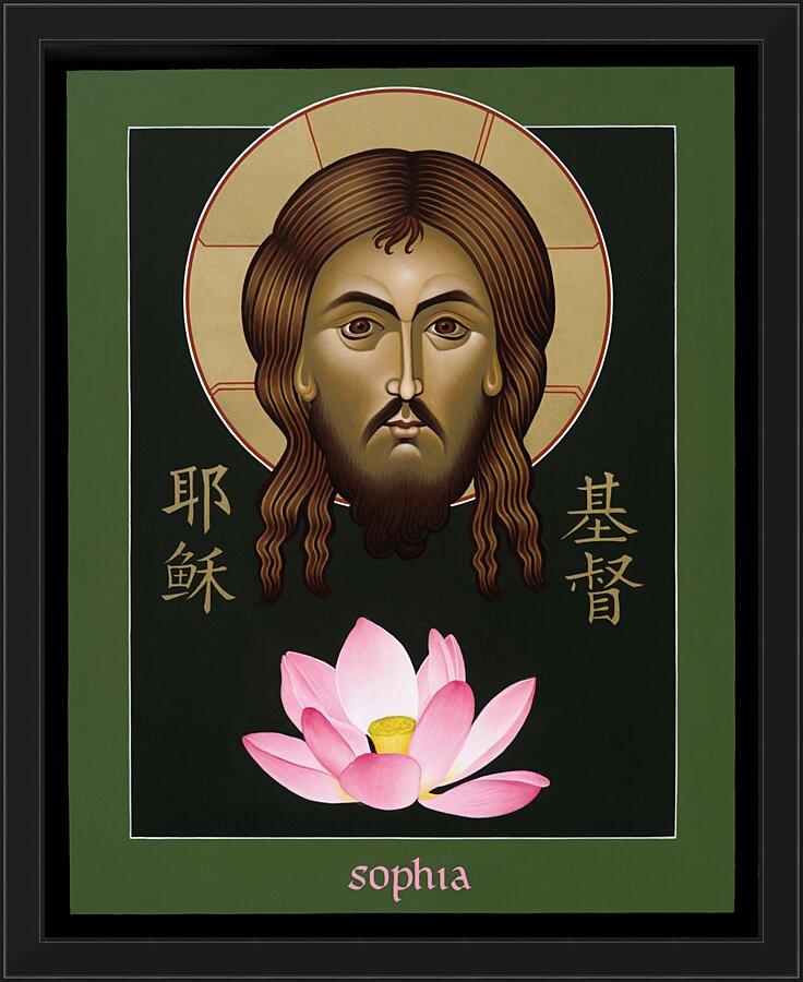 Wall Frame Black - Christ Sophia: The Word of God by Fr. Michael Reyes, OFM - Trinity Stores